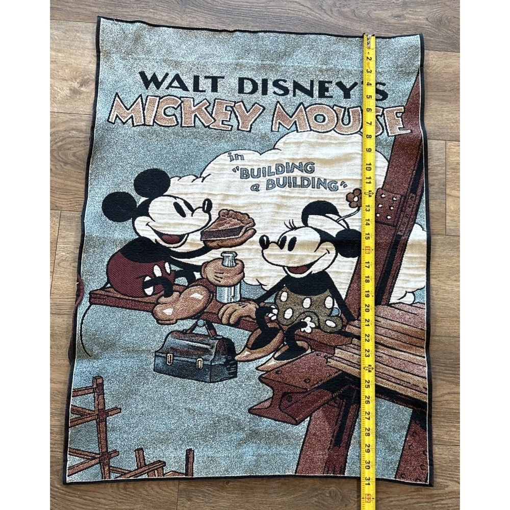 Disney mickey mouse Tapestry Wall Hanging Riddle Home Building A Building‎ Lunch - Picture 7 of 12